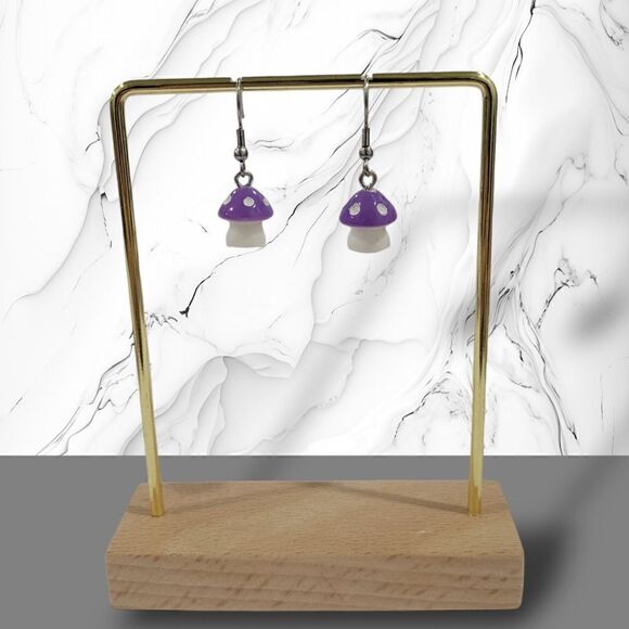 🍄‍🟫Mushroom Earrings🍄‍🟫(2-A018-A)-Jewelry for Women - Picture 3 of 6